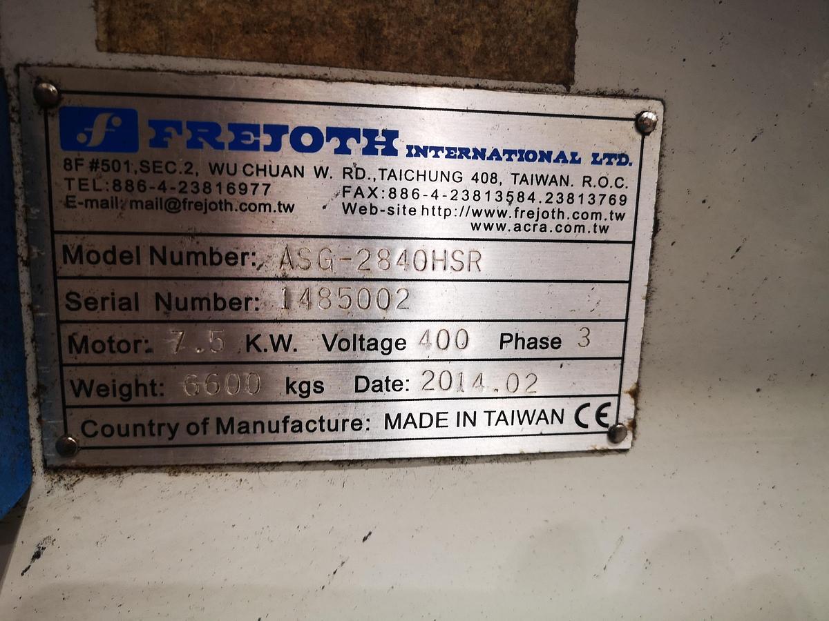 Used CNC FLAT GRINDING MACHINE ACRA ASG -2840 HSR 