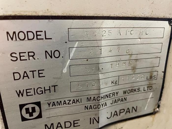 Used CNC LATHE MAZAK SLANT TURN 25-ATC  C AXIS 420X1000 mm