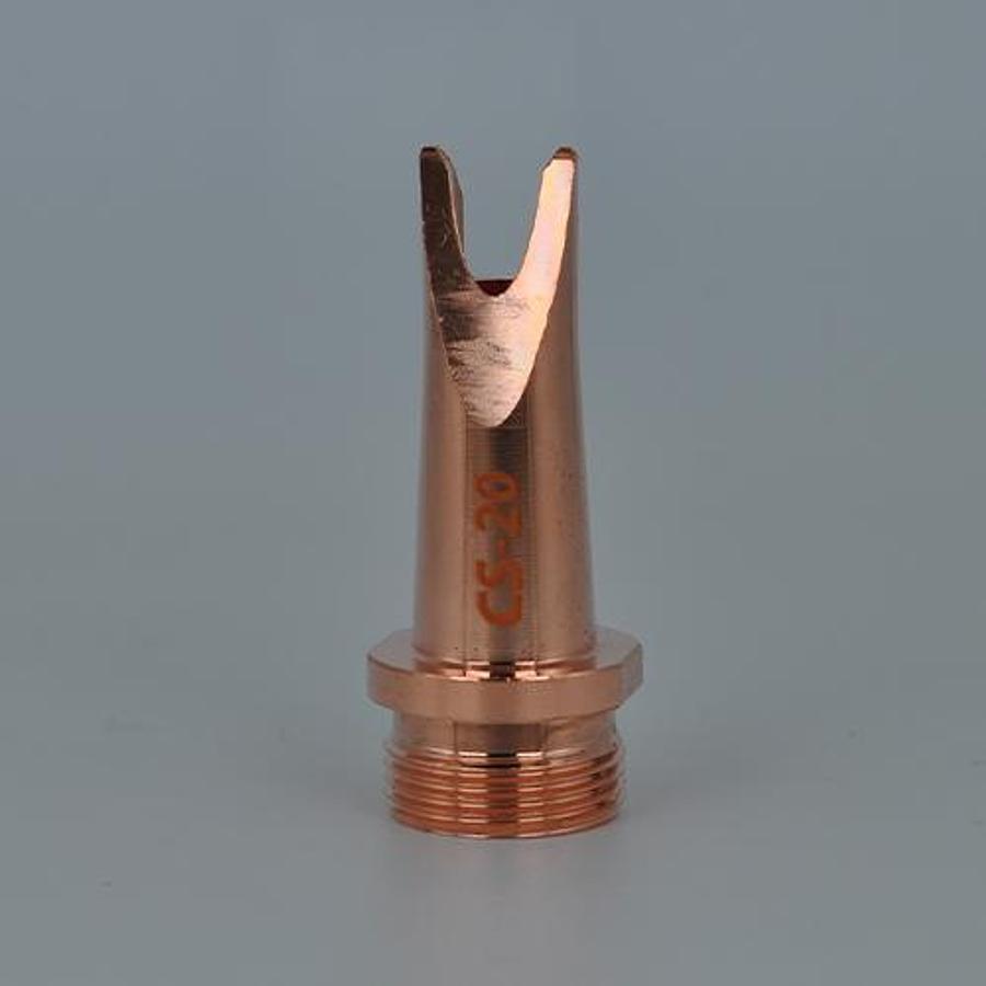 High-Flow Copper Laser Welding Nozzle (CS20 / M16 Thread / Large Aperture)
