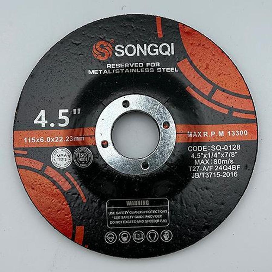 Snail Tools 4.5″ x 1/4″ Grinding Wheels (5-Pack) – Metal & Stainless Steel