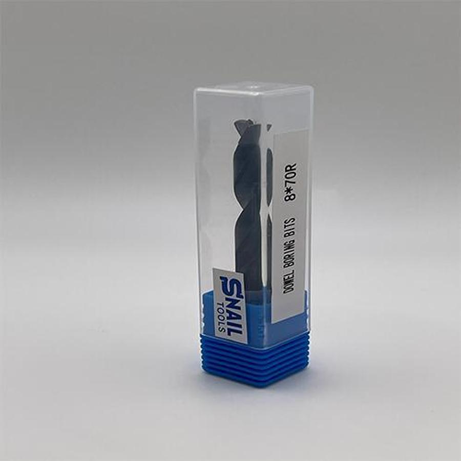 CARBIDE-TIPPED DOWEL BORING BIT – R/H – 8MM DIAMETER x 70MM LONG – 10MM SHANK
