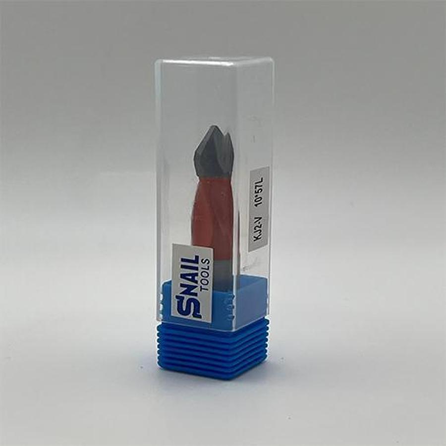 CARBIDE-TIPPED V POINT DOWEL DRILL BIT – L/H – 10MM DIAMETER x 57MM LONG – 10MM SHANK
