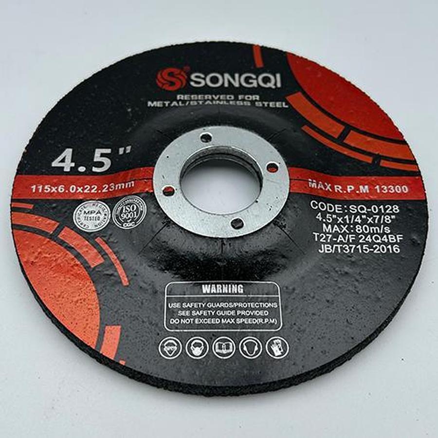 Snail Tools 4.5″ x 1/4″ Grinding Wheels (5-Pack) – Metal & Stainless Steel