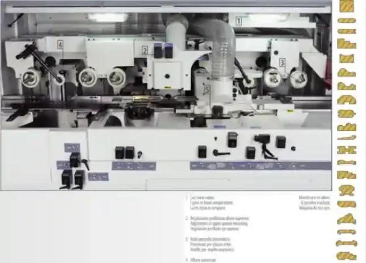 Six Head Industrial Wood Moulder