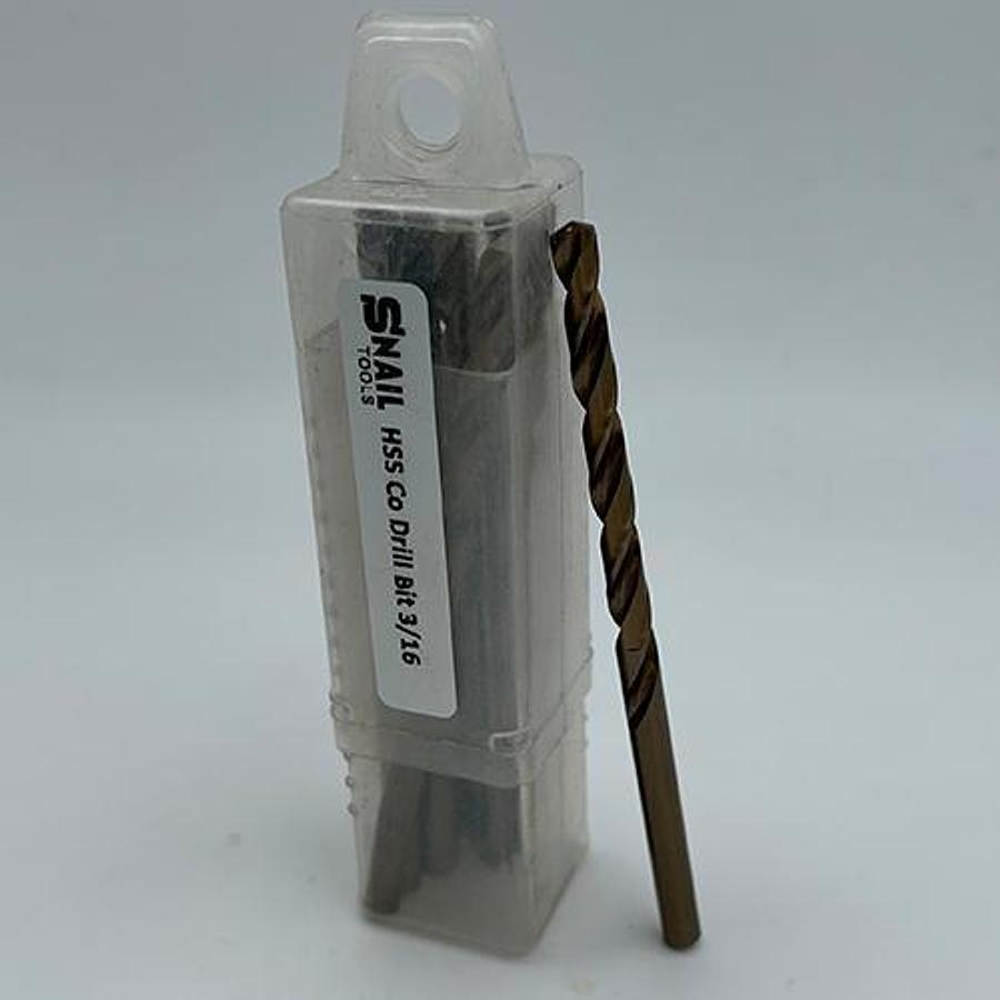 Snail Tools HSS Co Drill Bit (3/16 Inch)
