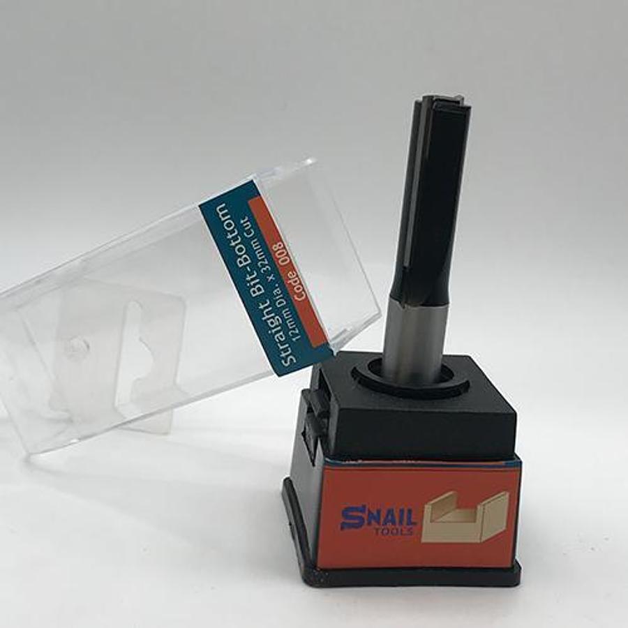 Snail Tools Straight Bit – Bottom Cleaning (12mm Dia x 32mm Cut)