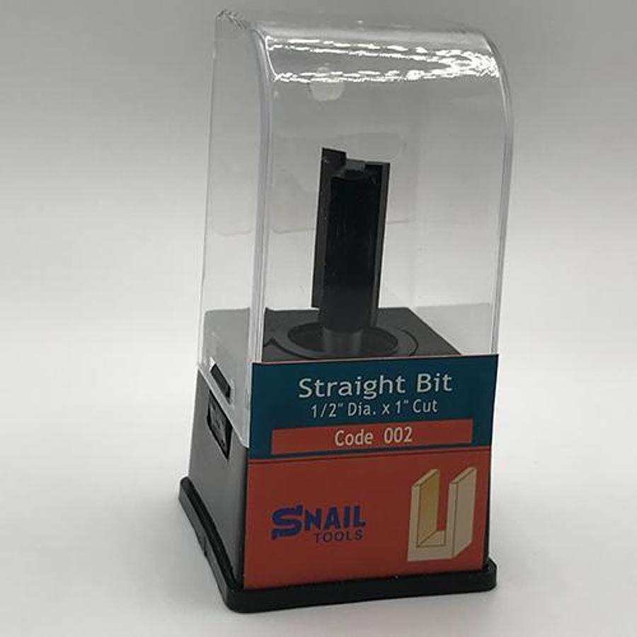 Snail Tools Straight Router Bit (1/2″ Dia x 1″ Cut)