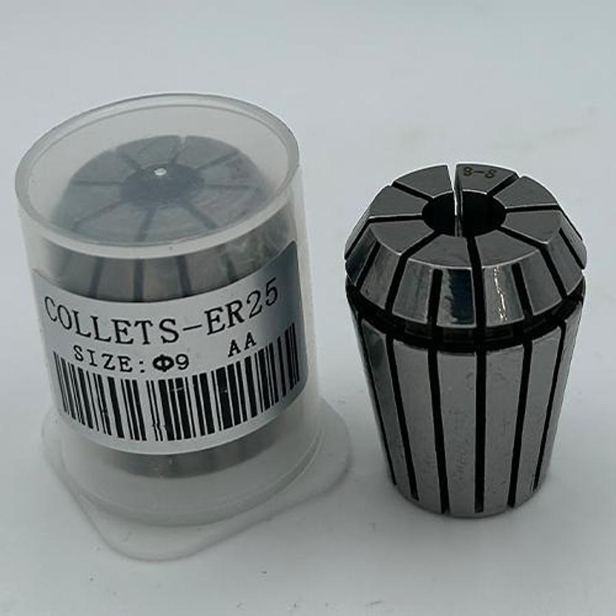 HIGH-PRECISION ER25 SPRING COLLET – 9MM (Q.9MM) – CNC MILLING & ROUTING