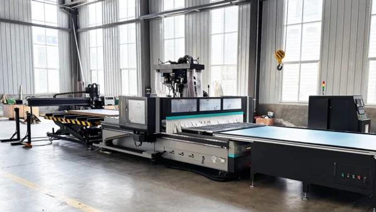 CNC Nesting Machine with Carousel Tool Library and Vertical 5*4 Boring Head Nagamaki