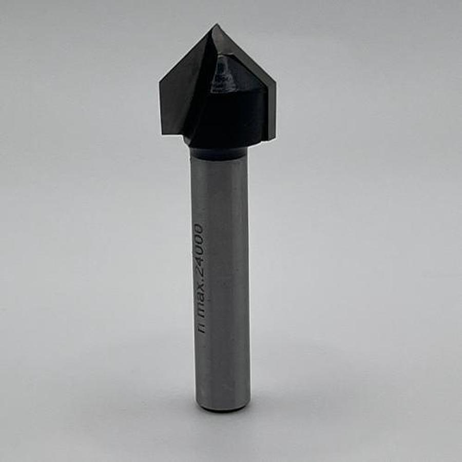 Snail Tools V-Groove Router Bit (1/2″ Dia x 1/2″ Cut)