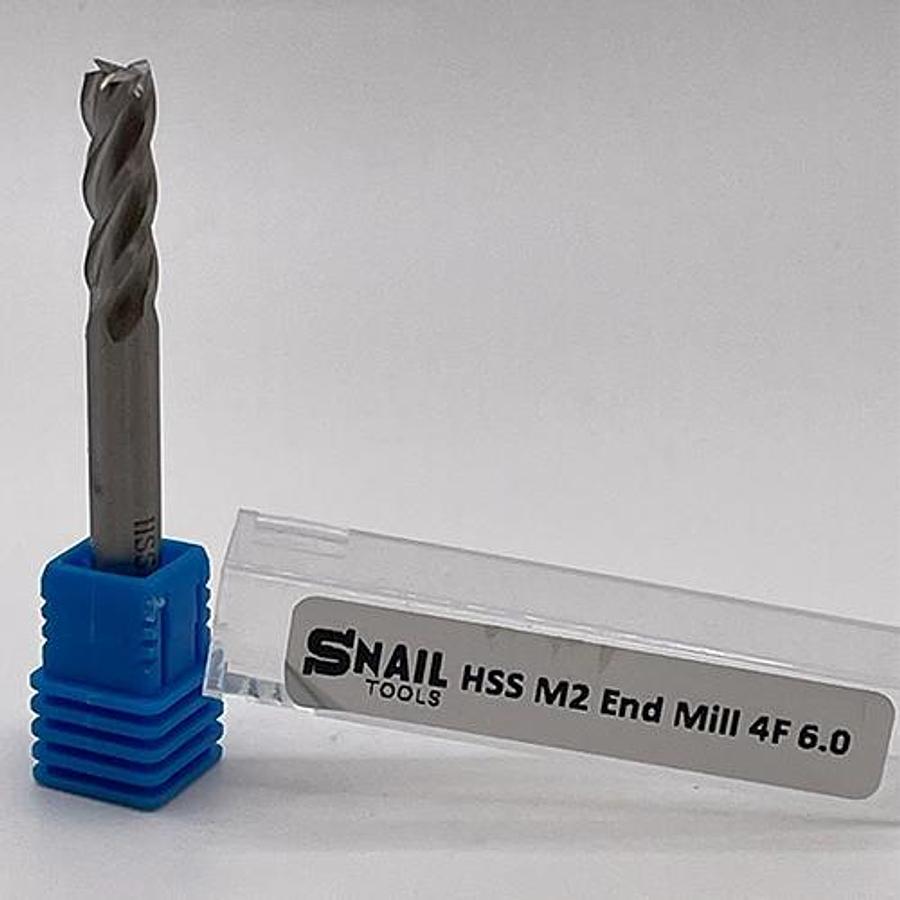 6.0 HSS M2 End Mill 4F