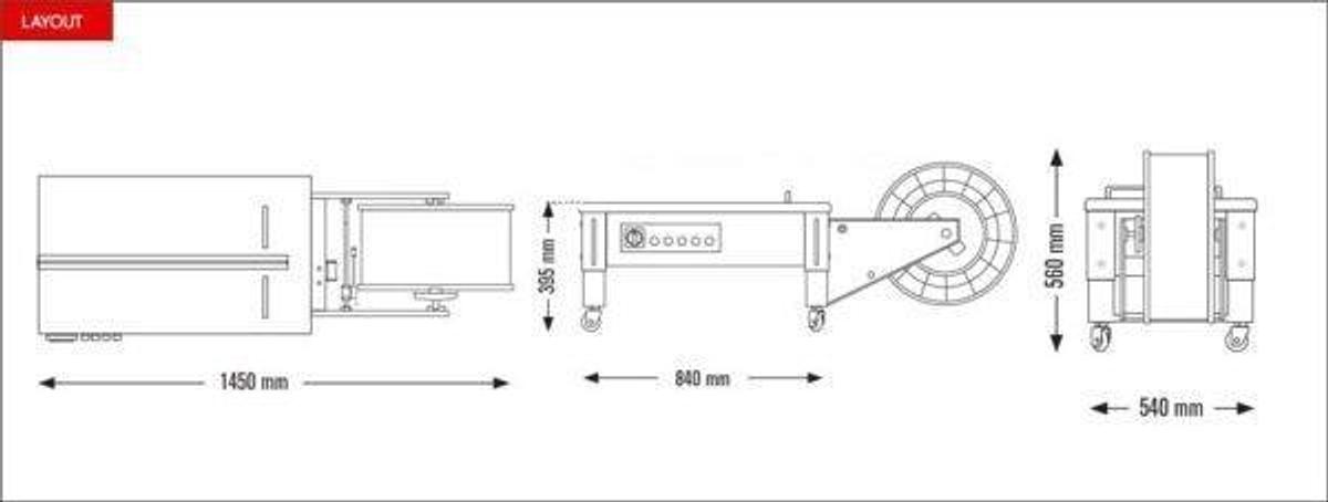 Semi Automatic Strapping Machine Eco Strap 501L