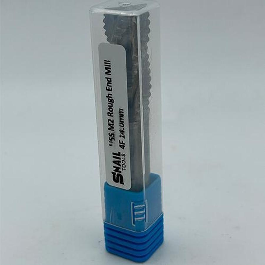 Snail Tools HSS M2 Roughing End Mill (14 x 14 x 35 x 80MM)