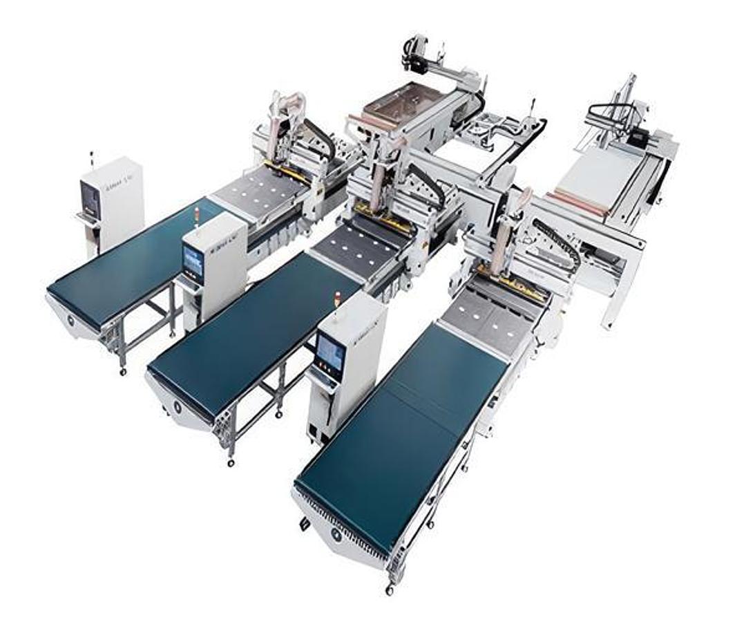 Double Labeling & Triple CNC Nesting Production Line Yanagiba