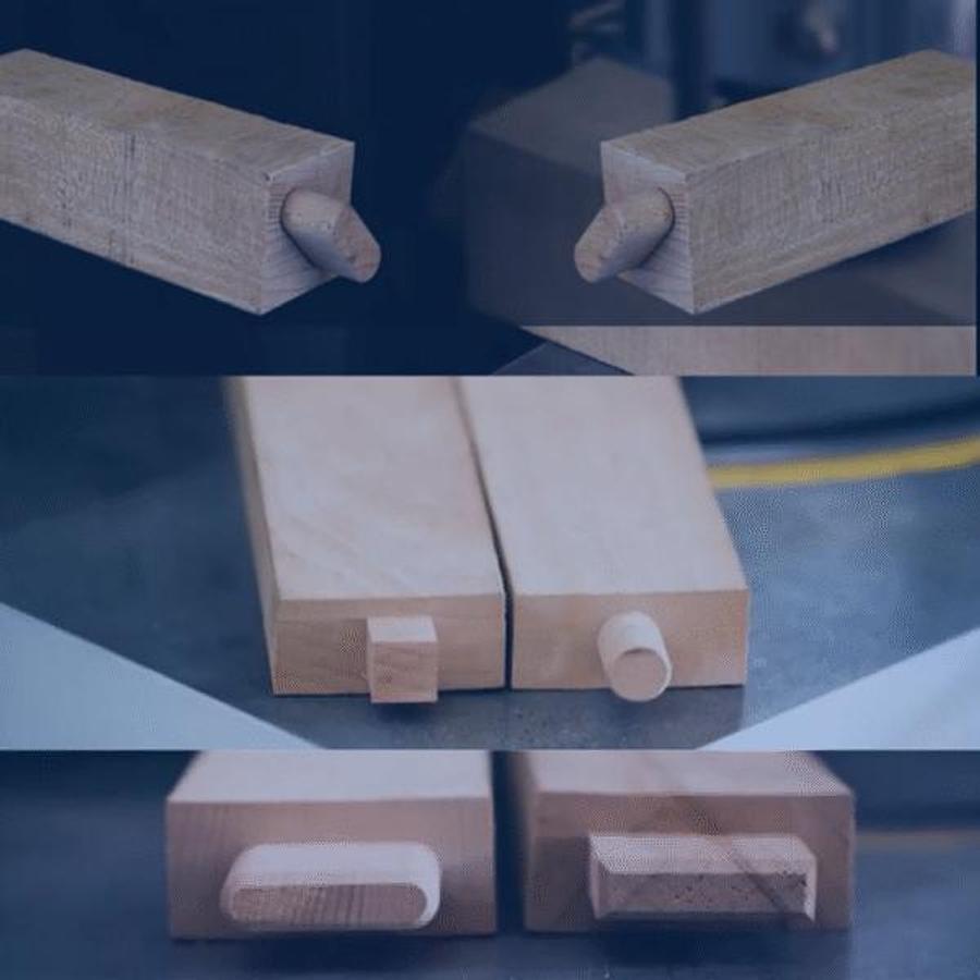 2 Axis CNC Rectangular Round End Tenoner