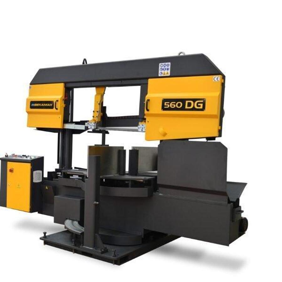 Semi Automatic DG Double Mitre Twin Pillar Saw BMSY-560DG