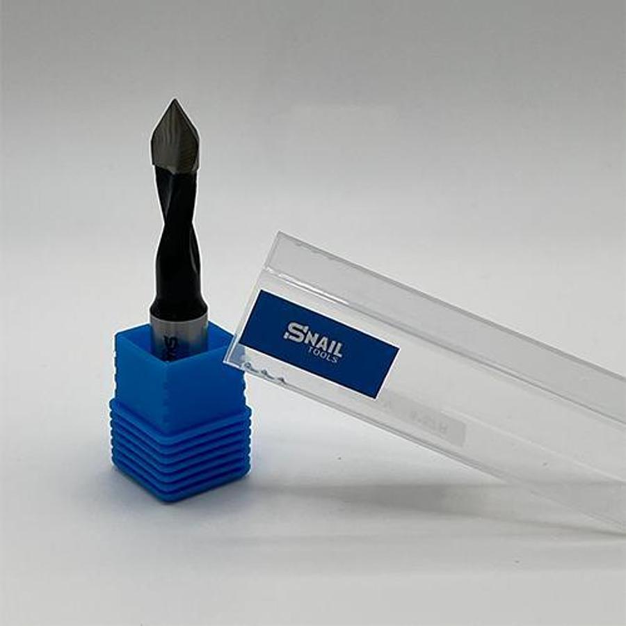 CARBIDE-TIPPED V POINT DOWEL DRILL BIT – R/H – 8MM DIAMETER x 57MM LONG – 10MM SHANK