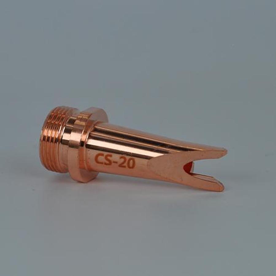 High-Flow Copper Laser Welding Nozzle (CS20 / M16 Thread / Large Aperture)
