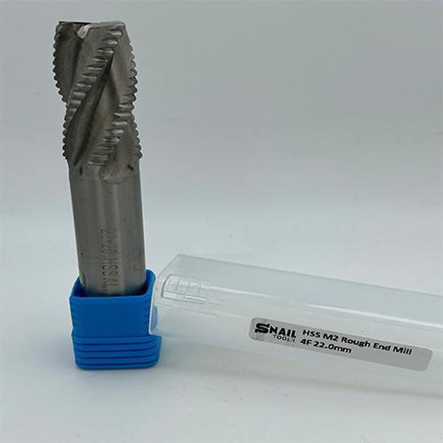 Snail Tools HSS M2 Roughing End Mill (22 x 20 x 35 x 80MM)