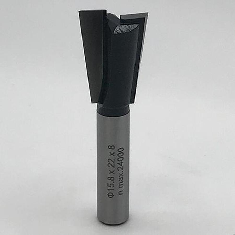 Snail Tools Dovetail Router Bit (15.8mm Dia x 22mm Cut, 7° Angle)