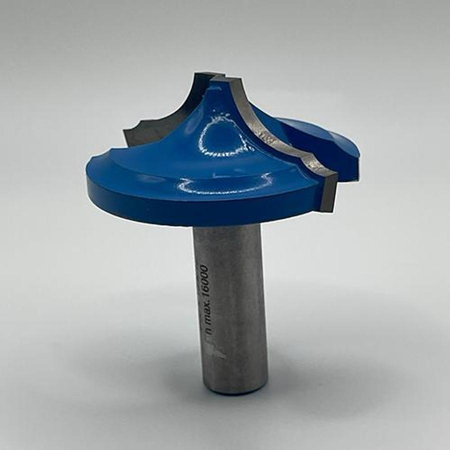 CARBIDE CLASSICAL PLUNGE ROUTER BIT – 50MM DIA x 13MM CUT – x 16.2MM R