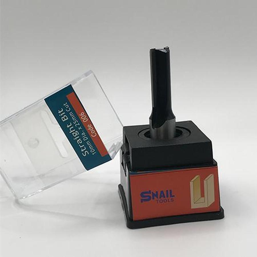 Snail Tools Straight Router Bit (10mm Dia x 25mm Cut)