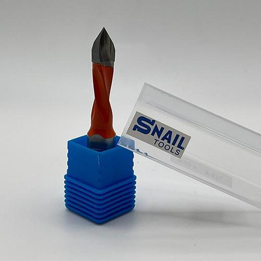 CARBIDE-TIPPED V POINT DOWEL DRILL BIT – L/H – 8MM DIAMETER x 57MM LONG – 10MM SHANK