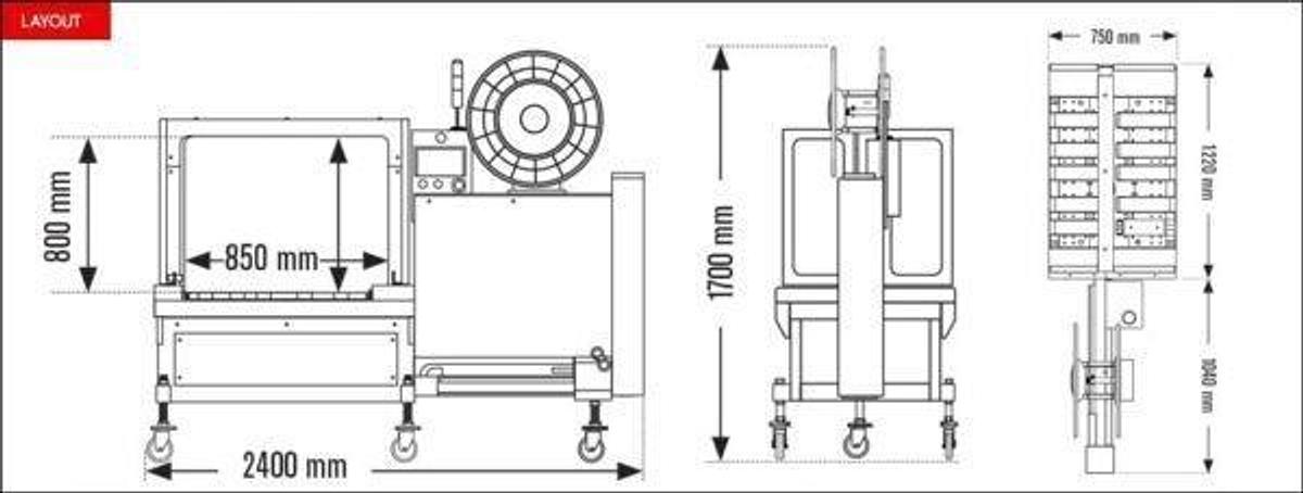 Speed Strap 505BL-512BL Strapping Machines