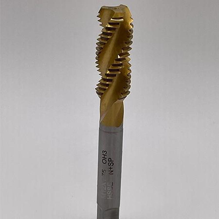 Snail Tools HSS-Co Spiral Flute Machine Tap (M12 x 1.75 Coarse Pitch)