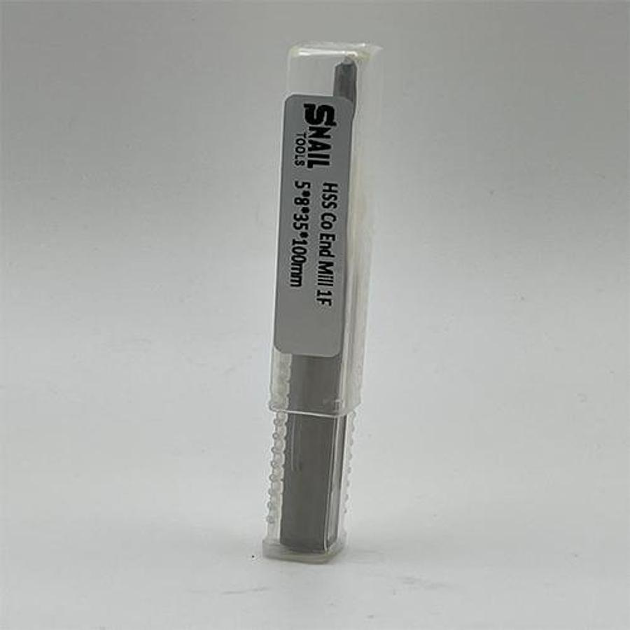 Snail Tools HSS Co Single Flute End Mill (5 x 8 x 35 x 100MM)