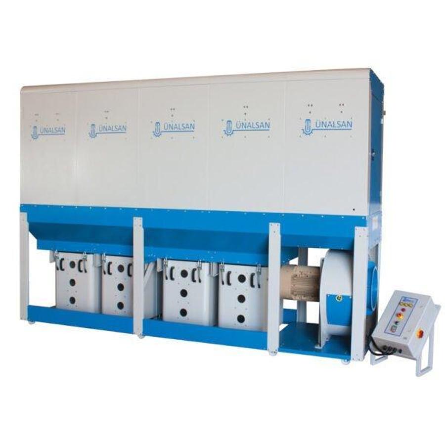 Vibrated 1 to 4 Bucket Mobile Dust Collector