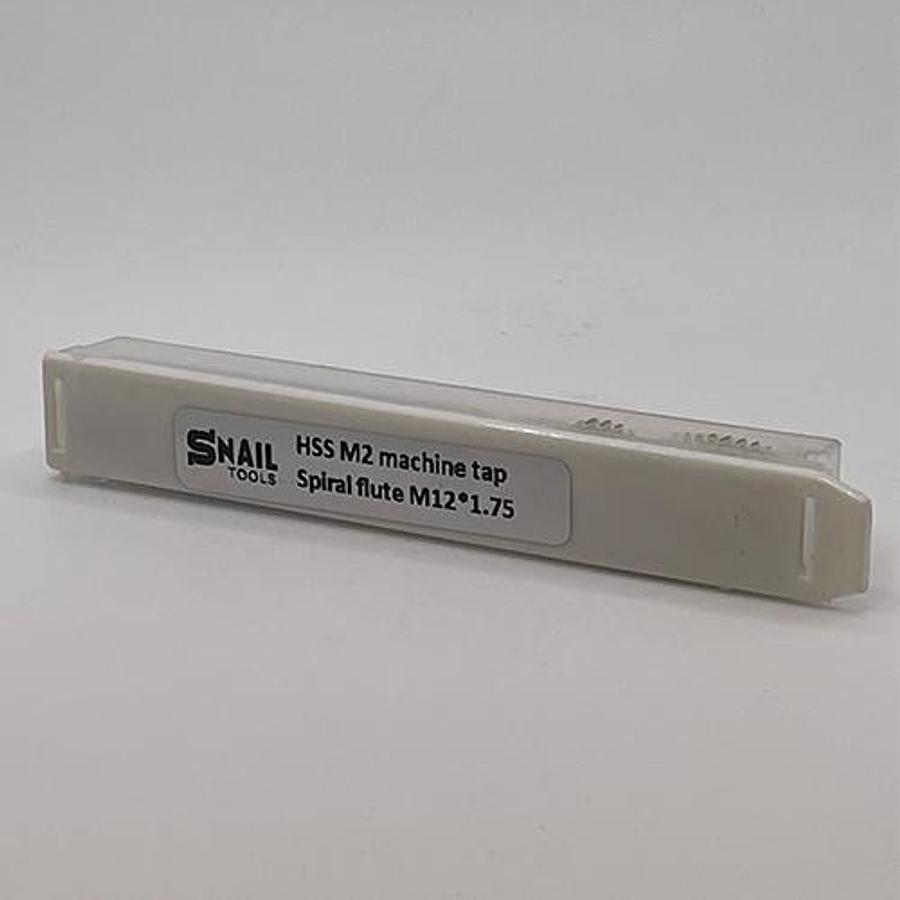 Snail Tools HSS-Co Spiral Flute Machine Tap (M12 x 1.75 Coarse Pitch)