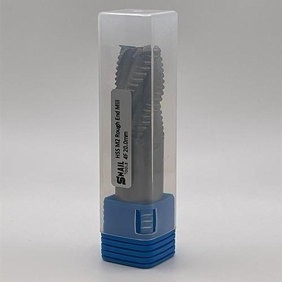 Snail Tools HSS M2 Roughing End Mill (20 x 20 x 35 x 80MM)
