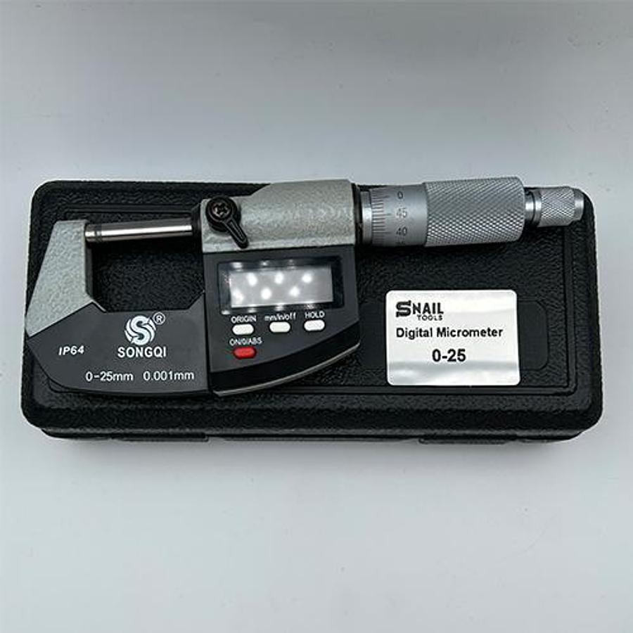 Professional Digital Outside Micrometer (0-25mm / 0-1 inch)