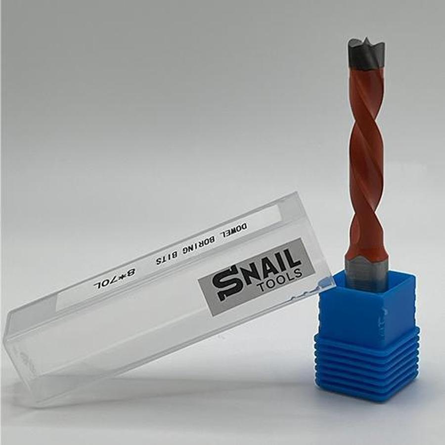 CARBIDE-TIPPED DOWEL BORING BIT – L/H – 8MM DIAMETER x 70MM LONG – 10MM SHANK