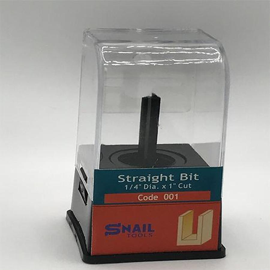 Snail Tools Straight Router Bit (1/4″ Dia x 1″ Cut)