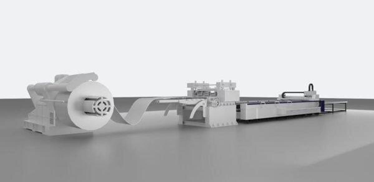 Metal Coil Feeding Laser Cutting Machine