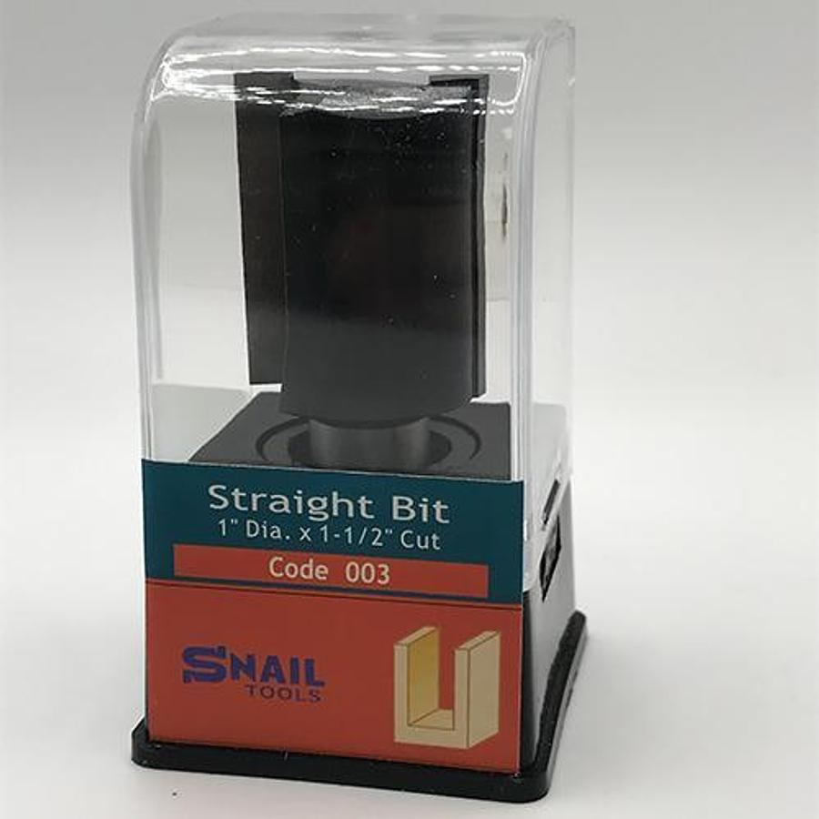 Snail Tools Straight Router Bit (1″ Dia x 1-1/2″ Cut)