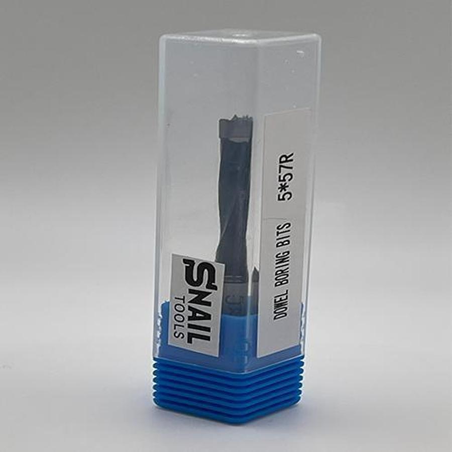 CARBIDE-TIPPED DOWEL BORING BIT – R/H – 5MM DIAMETER x 57MM LONG – 10MM SHANK