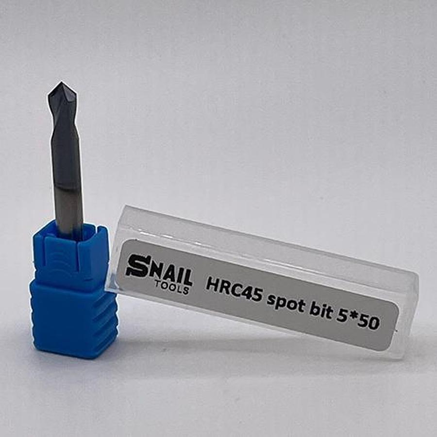 Snail Tools Solid Carbide Spotting Drill (5 mm Dia, HRC 45 Rated) 💎