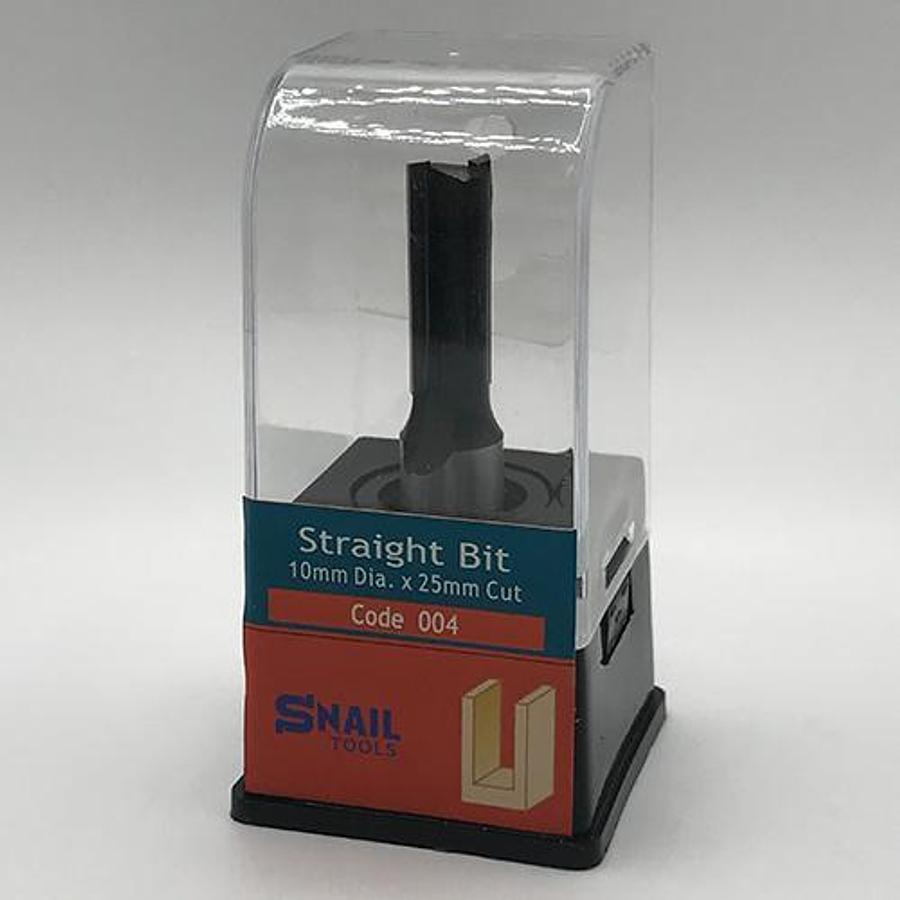 Snail Tools Straight Router Bit (10mm Dia x 25mm Cut)