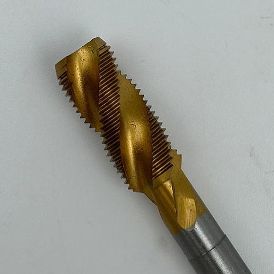 Snail Tools HSS M2 Spiral Flute Machine Tap (M10 x 1.0 Superfine Pitch)