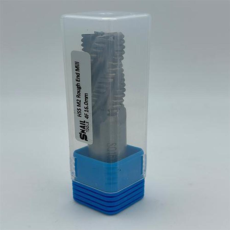 Snail Tools HSS M2 Roughing End Mill (16 x 16 x 42 x 85MM)