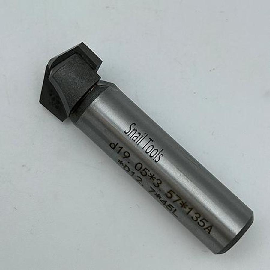 Snail Tools Carbide Tipped V-Grooving Bit (19.05 mm, 135 Degree Angle) 📐