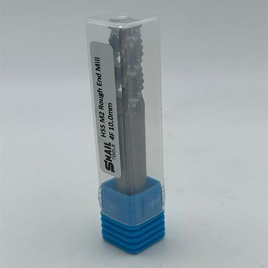 Snail Tools HSS M2 Roughing End Mill (10 x 10 x 35 x 80MM)