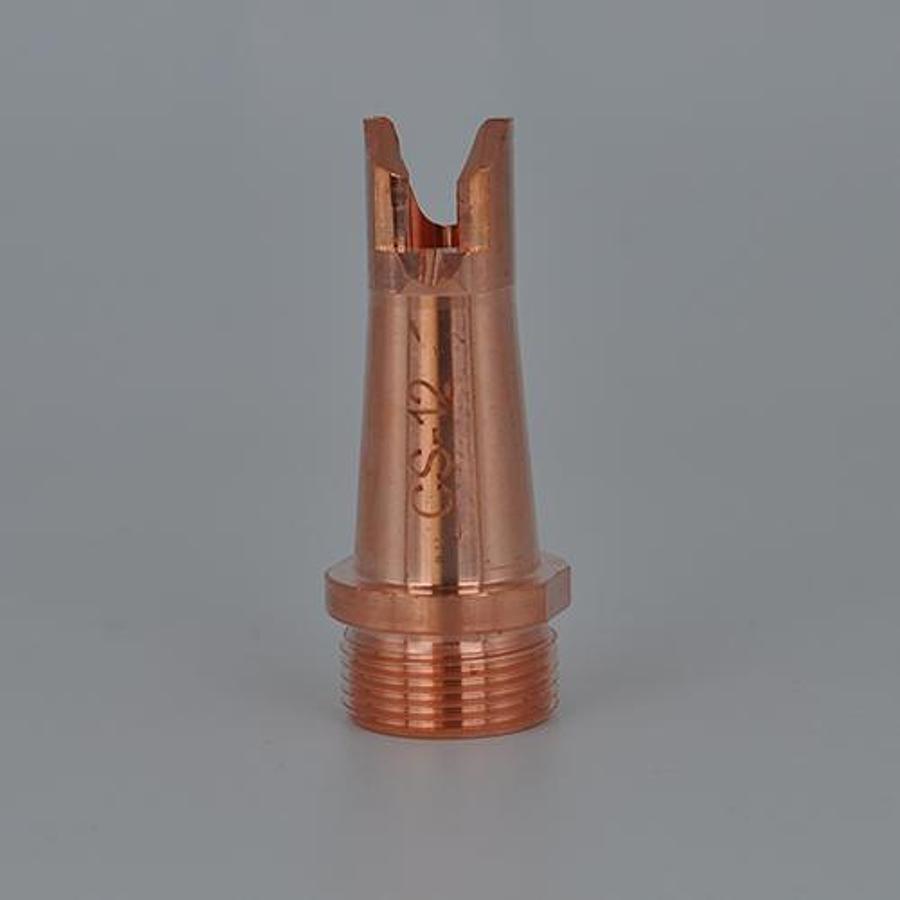High-Efficiency Copper Laser Welding Nozzle (CS12 / M16 Thread) – Multi-Size Wire Guide