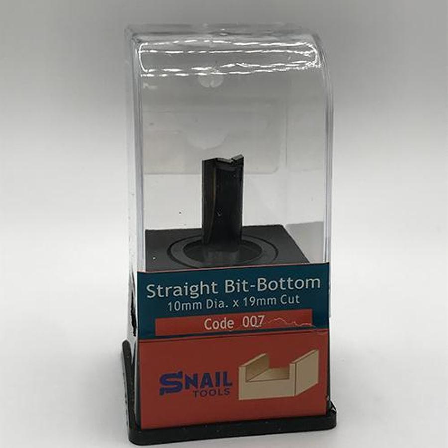 Snail Tools Straight Bit – Bottom Cleaning (10mm Dia x 19mm Cut)