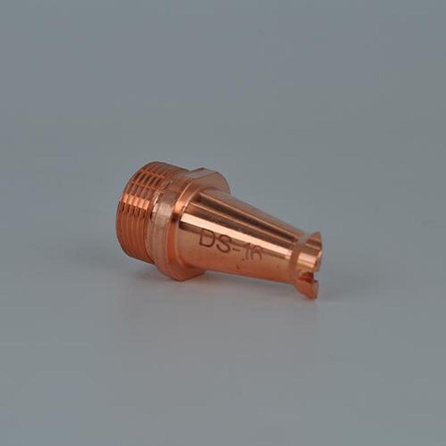 High-Concentricity Copper Laser Welding Nozzle (DS16 / M16 Thread / 1.6mm Wire Guide)