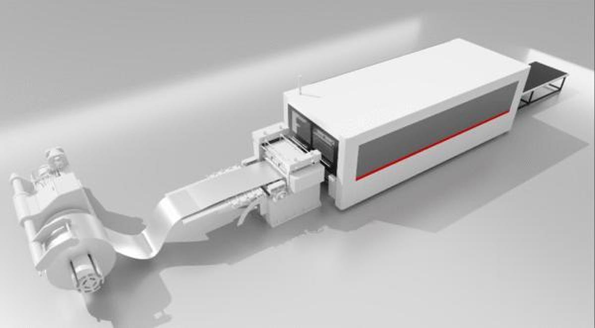 Metal Coil Feeding Laser Cutting Machine