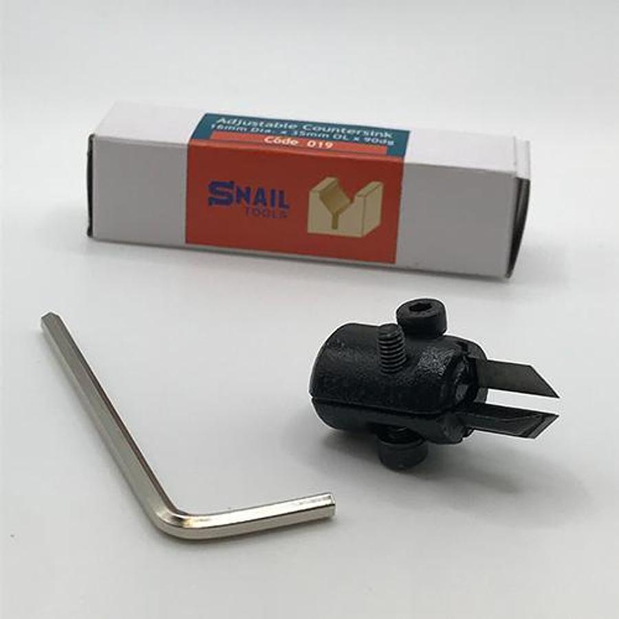 Snail Tools Adjustable Countersink Bit (16mm Dia x 35mm Depth)